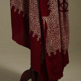 Kutch printed rayon dupatta 64 - handcrafted