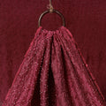 Maroon - kutch tie-dye chanderi silk bandhani fabric 02