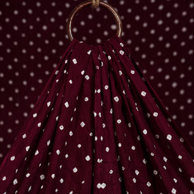 Maroon - kutch tie-dye cotton bandhani fabric 01