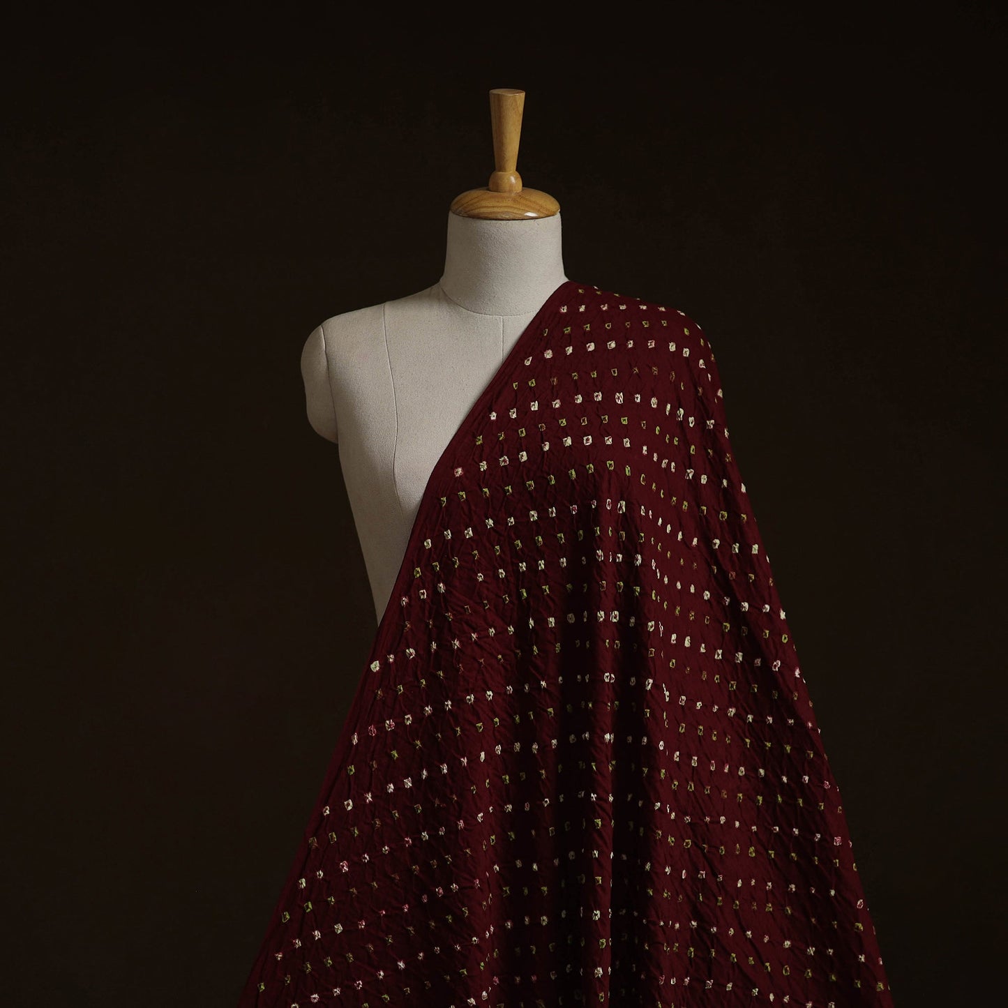 Kutch tie-dye cotton bandhani fabric 02 - handcrafted