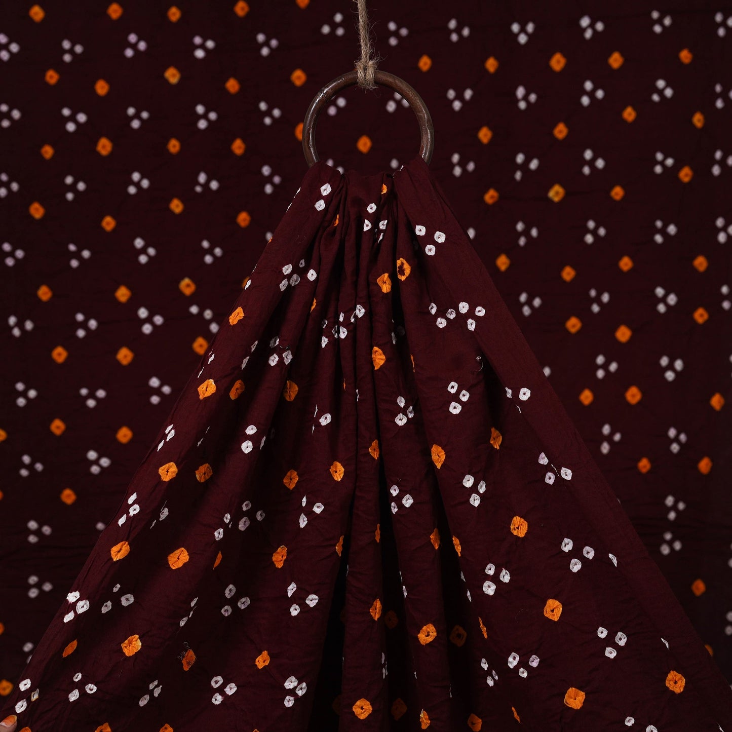 Kutch tie-dye cotton bandhani fabric 04 - handcrafted