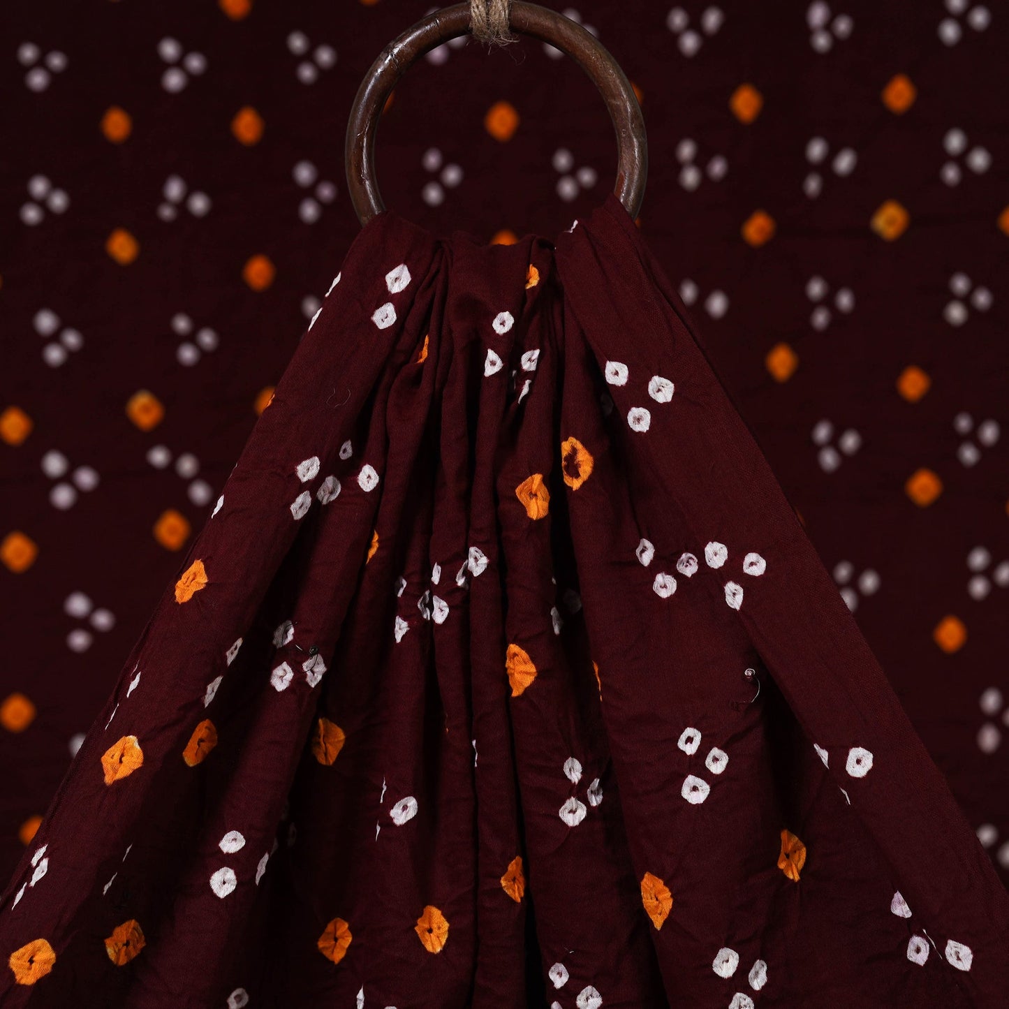 Kutch tie-dye cotton bandhani fabric 04 - handcrafted