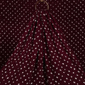 Maroon - kutch tie-dye cotton bandhani fabric 08
