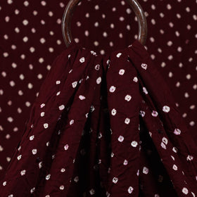  Maroon Kutch Tie & Dye Mul Cotton Bandhani Fabric