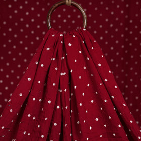 Maroon - kutch tie-dye cotton bandhani fabric 09