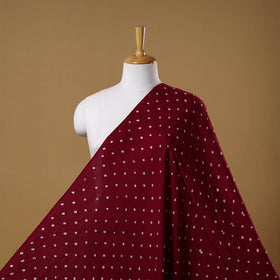 Maroon - kutch tie-dye cotton bandhani fabric 09