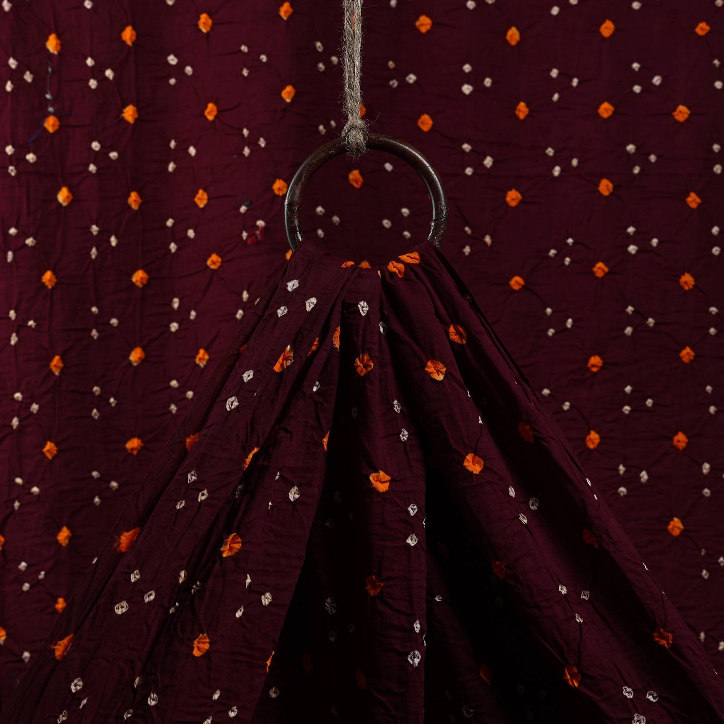 Buy Kutch Tie-Dye Cotton Bandhani Fabric Online