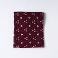  Maroon Kutch Tie-Dye Cotton Bandhani Precut Fabric