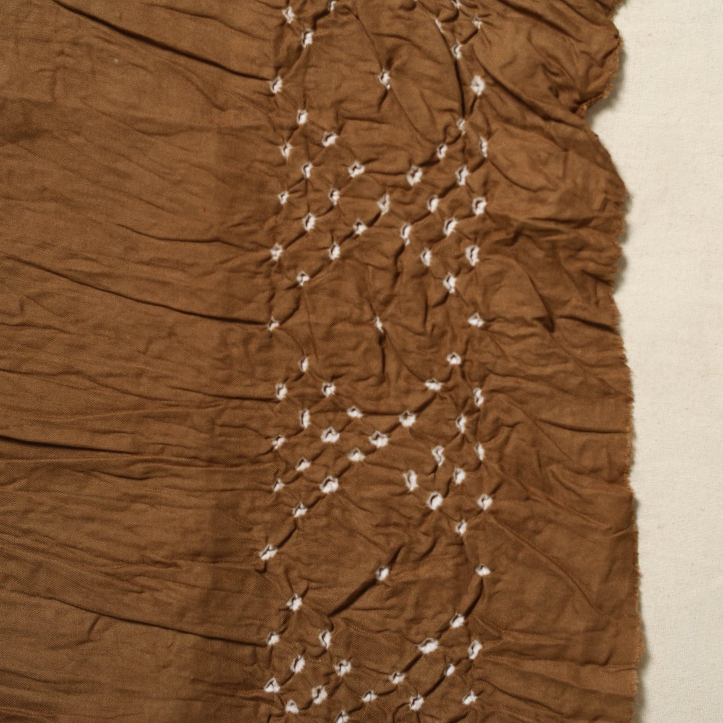 Maroon Kutch Tie-Dye Cotton Bandhani Saree