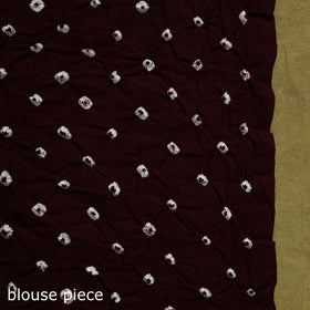 Kutch tie-dye pure cotton bandhani saree 07 - handcrafted