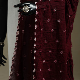 Kutch tie-dye mul cotton shibori bandhani dupatta 17
