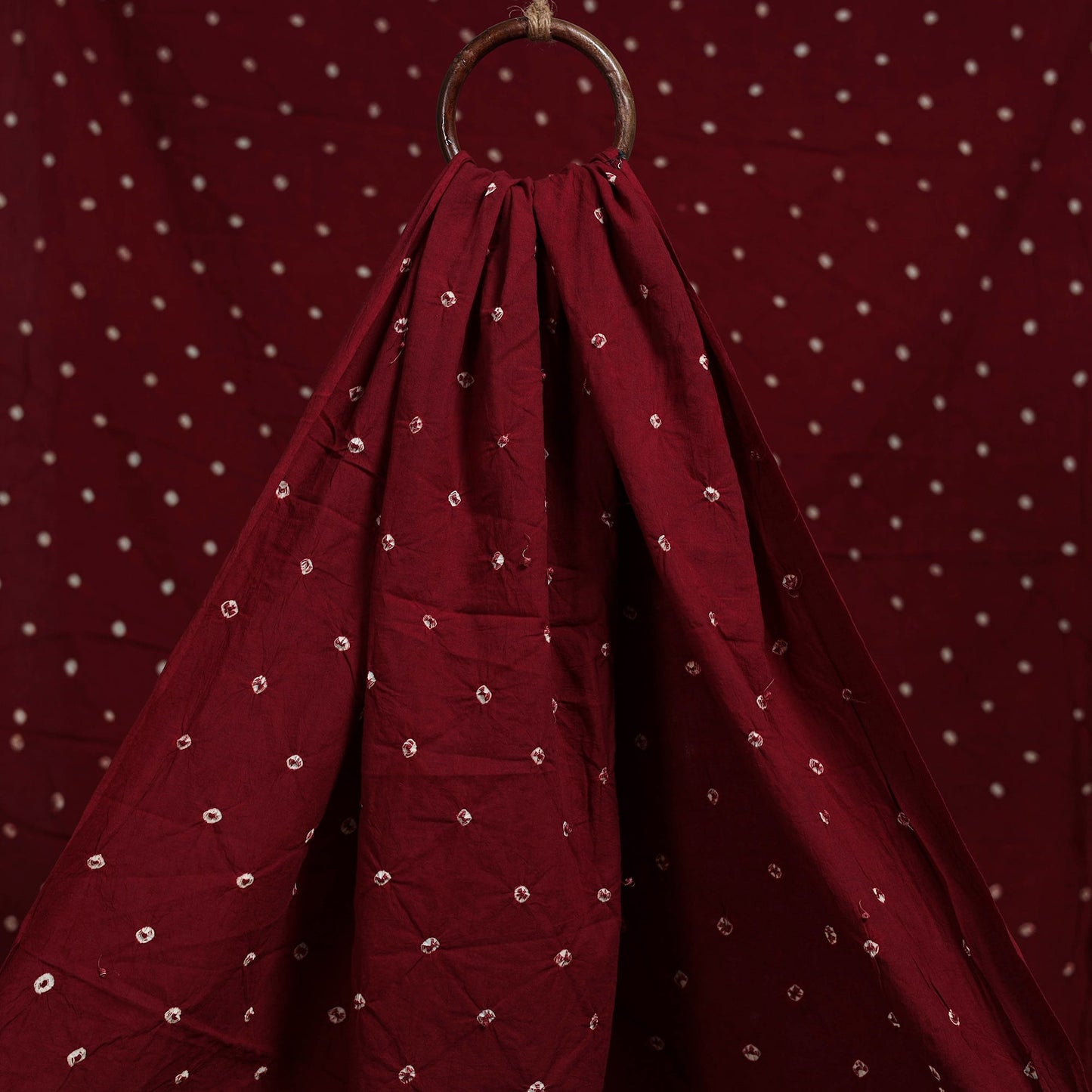 Kutch tie-dye pure mul cotton bandhani fabric 10