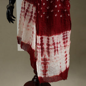 Kutch tie-dye mul cotton shibori bandhani dupatta 40