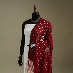 Kutch tie-dye mul cotton shibori bandhani dupatta 40