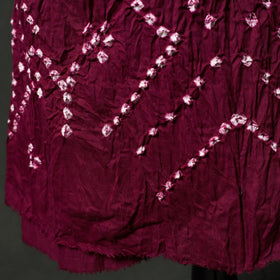 Kutch tie-dye satin cotton bandhani 3pc unstitched dress
