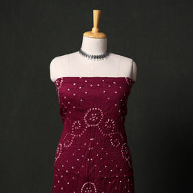 Kutch tie-dye satin cotton bandhani 3pc unstitched dress