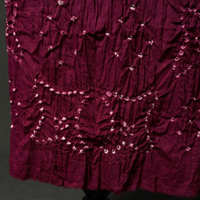 Kutch tie-dye satin cotton bandhani 3pc unstitched dress