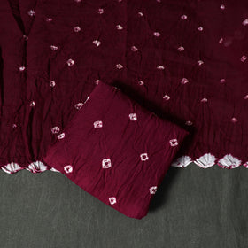 Kutch tie-dye satin cotton bandhani 3pc unstitched dress