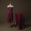 Kutch tie-dye satin cotton bandhani 3pc unstitched dress