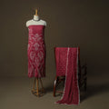 Kutch tie-dye satin cotton bandhani 3pc unstitched dress