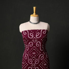 Kutch tie-dye satin cotton bandhani 3pc unstitched dress