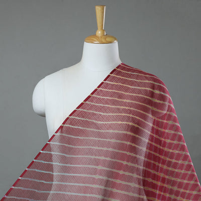  Leheriya Tie-Dye Kota Doria Cotton Fabric 01 Online at iTokri.com