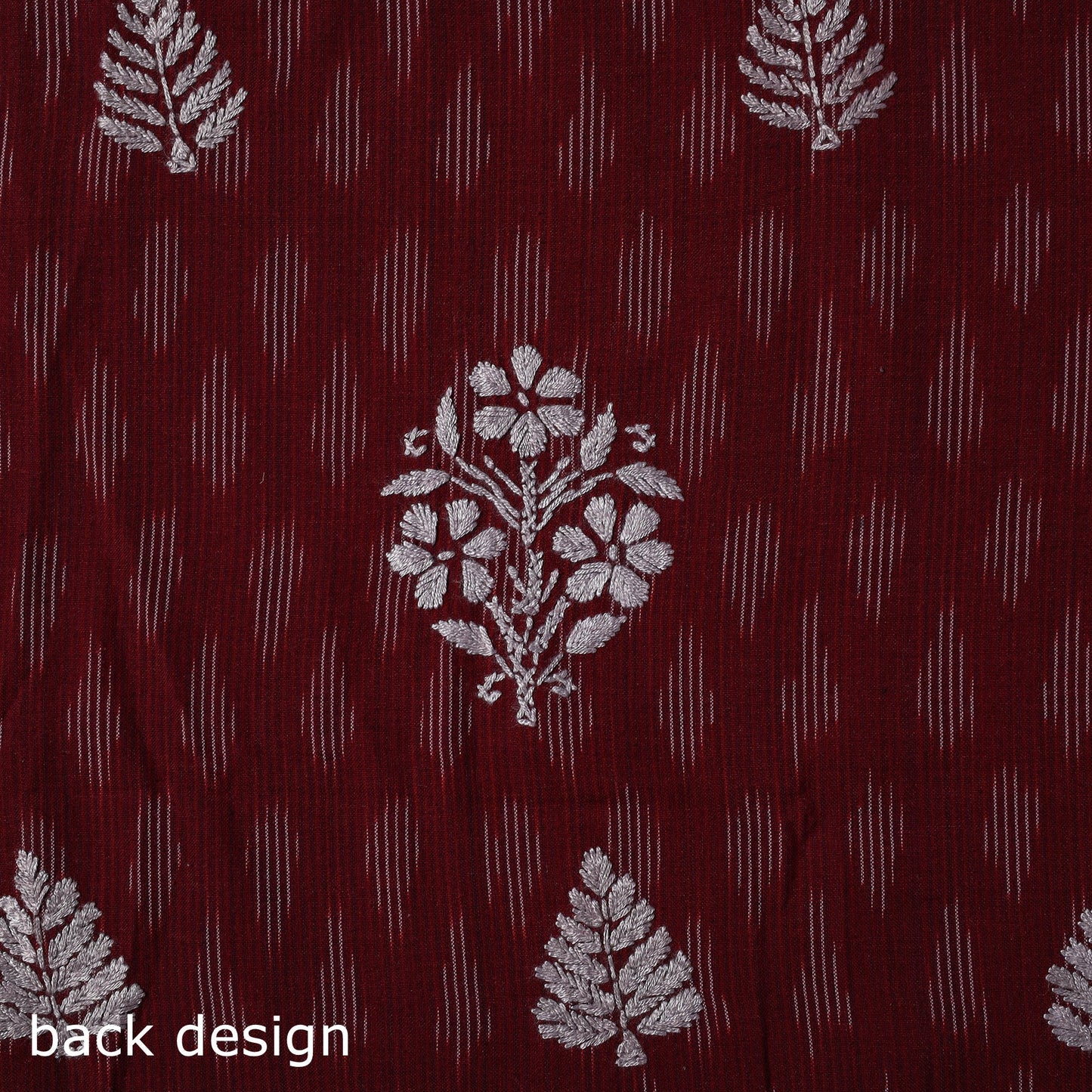 Lucknowi chikankari work pochampally ikat unstitched kurta