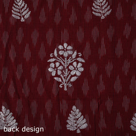 Lucknowi chikankari work pochampally ikat unstitched kurta