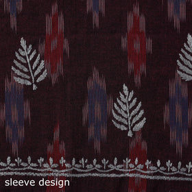 Lucknowi chikankari work pochampally ikat unstitched kurta