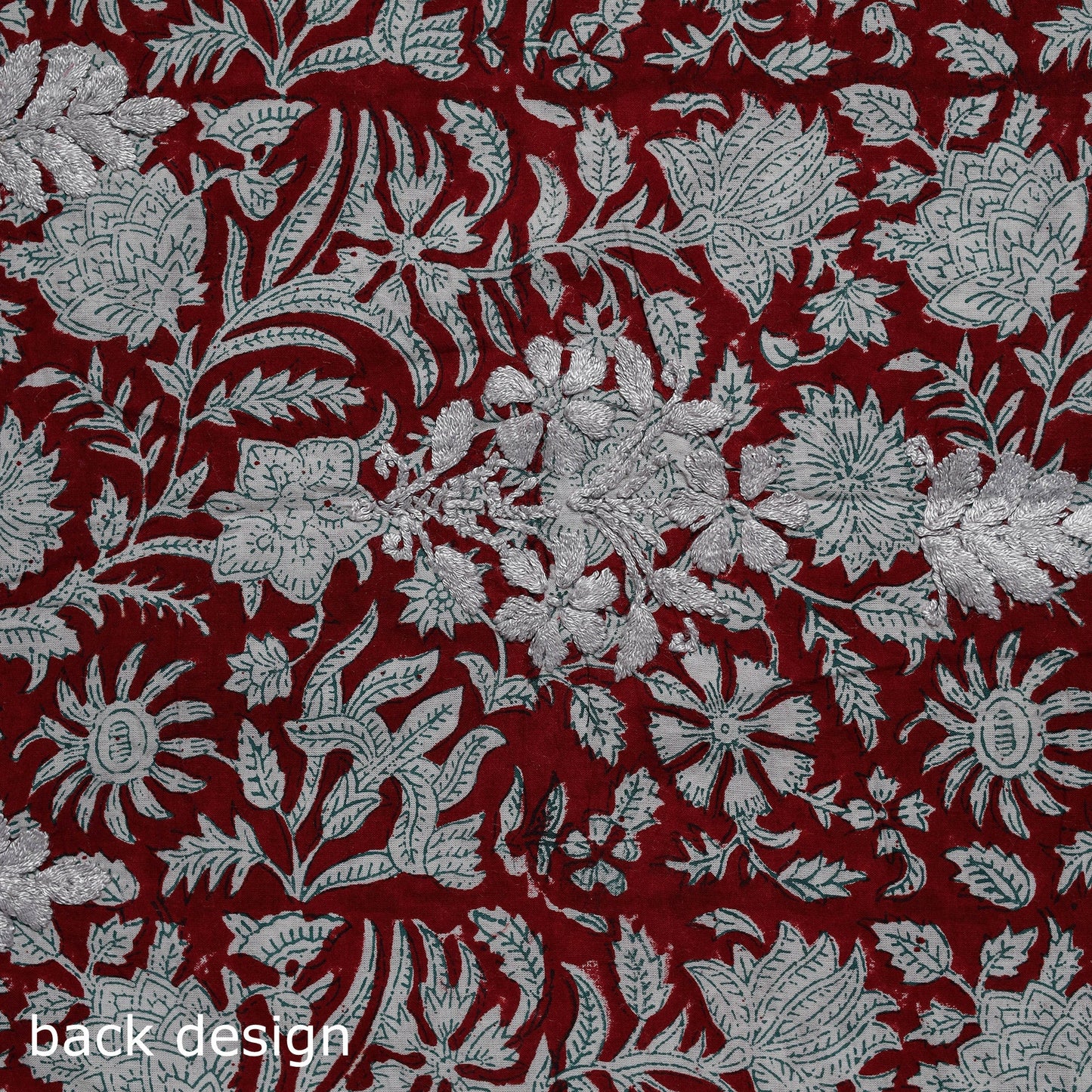 Lucknowi chikankari work sanganeri unstitched kurta