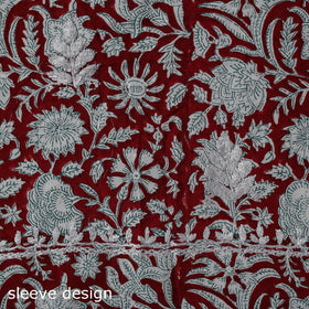 Lucknowi chikankari work sanganeri unstitched kurta