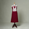 Mangalagiri handloom cotton patchwork unstitched kurta