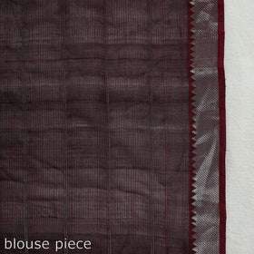 Buy Mangalagiri Handloom Silk Cotton Check Saree with Zari Border Online at iTokri.com