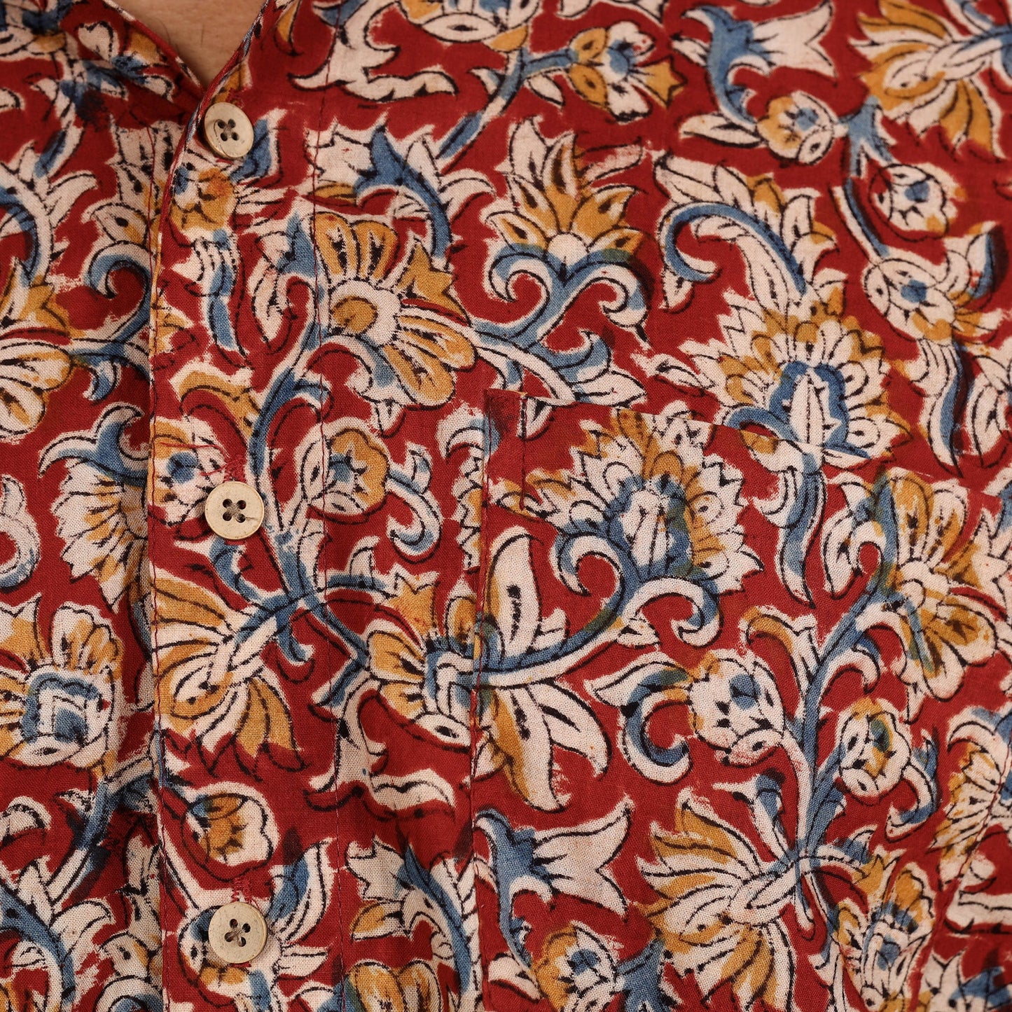 Kalamkari Block Printed Men Shirt