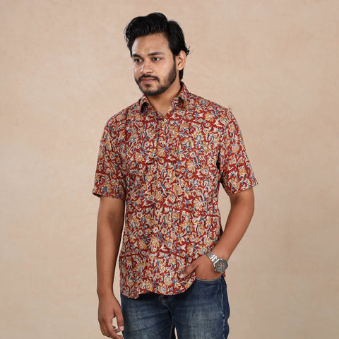 Kalamkari Block Printed Men Shirt
