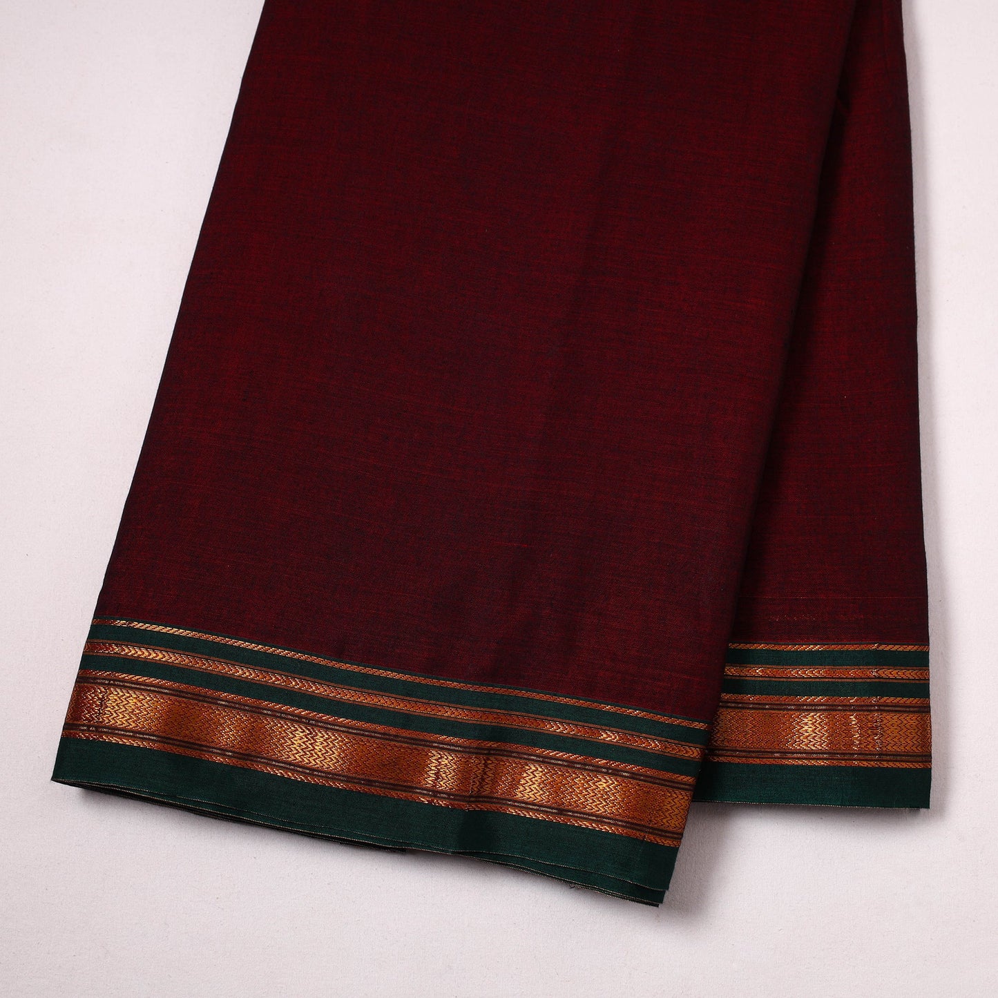  Maroon Mercerised Cotton Dharwad Fabric