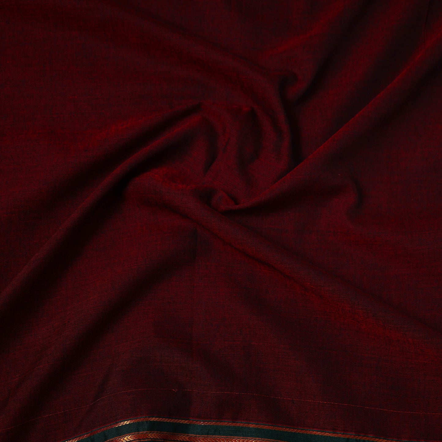  Maroon Mercerised Cotton Dharwad Fabric