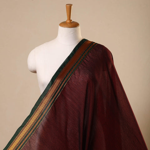  Maroon Mercerised Cotton Dharwad Fabric