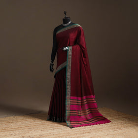 Mercerised cotton dharwad saree with thread border 12