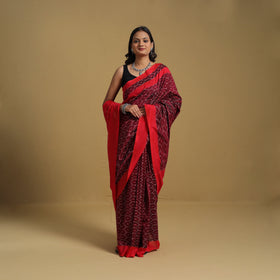 Mercerised Cotton Handloom Pochampally Ikat Saree