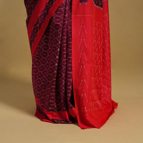 Mercerised Cotton Handloom Pochampally Ikat Saree
