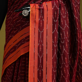 Mercerised cotton handloom pochampally ikat saree 43