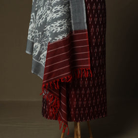 Handloom mercerised cotton pochampally ikat 2pc unstitched
