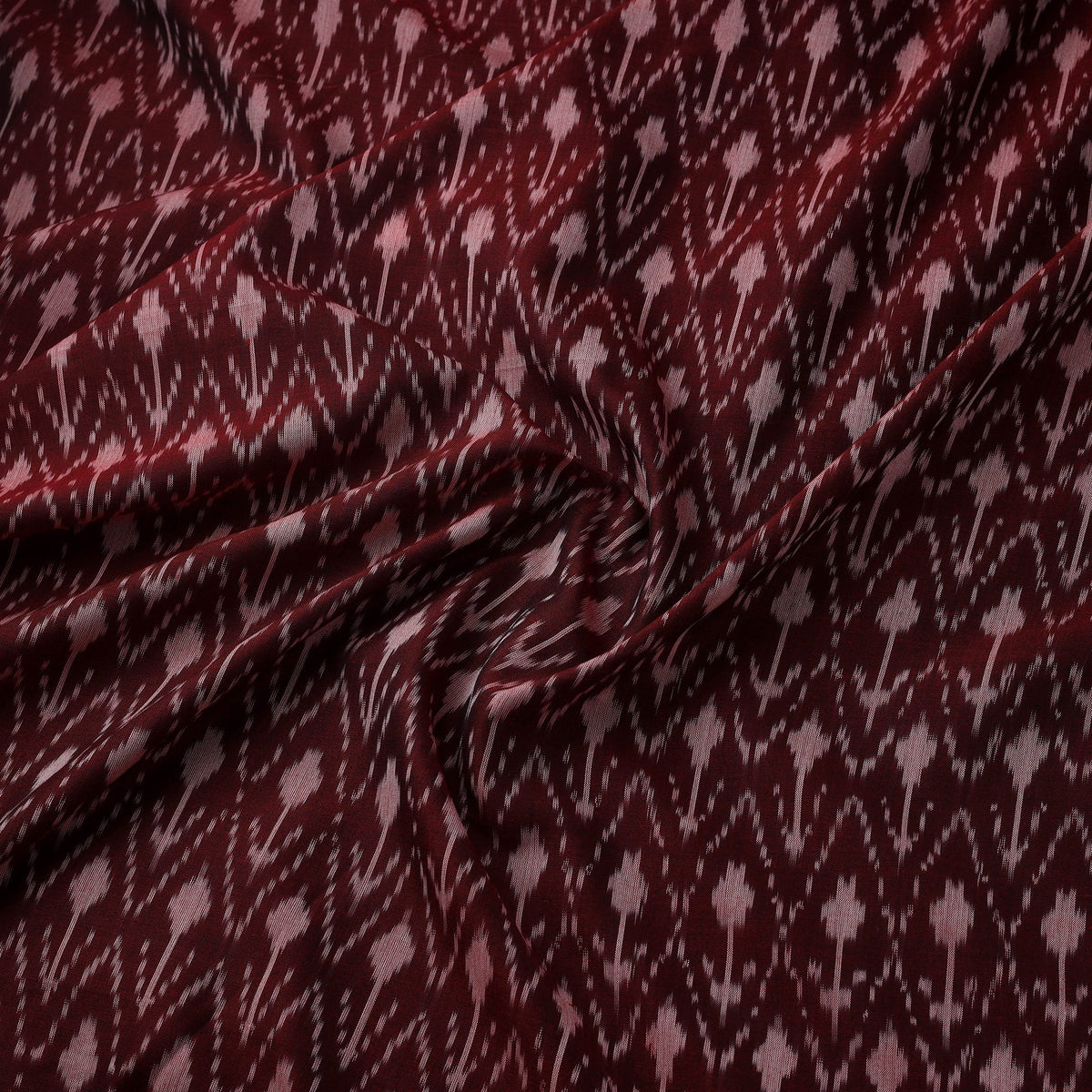 Mercerised cotton pochampally ikat fabric 03 - handcrafted