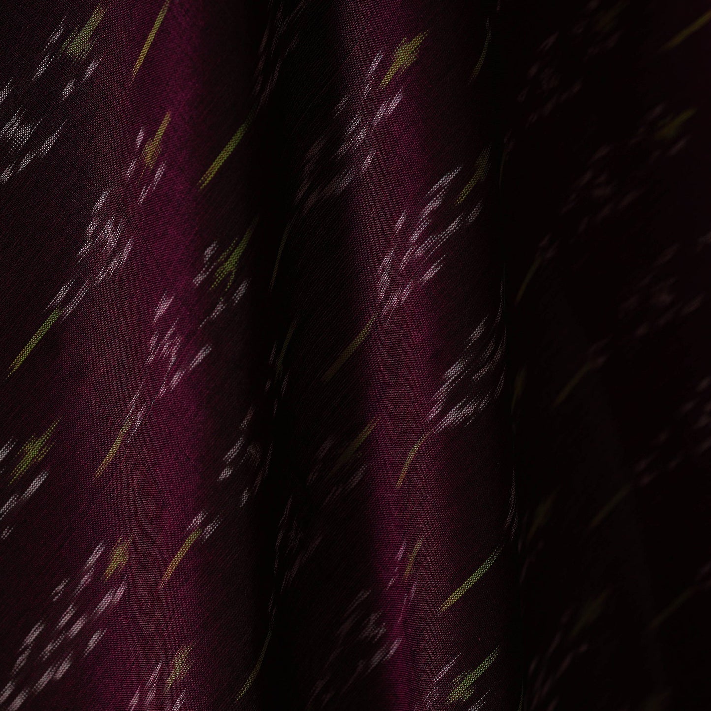 Mercerised cotton pochampally ikat fabric 13 - handcrafted