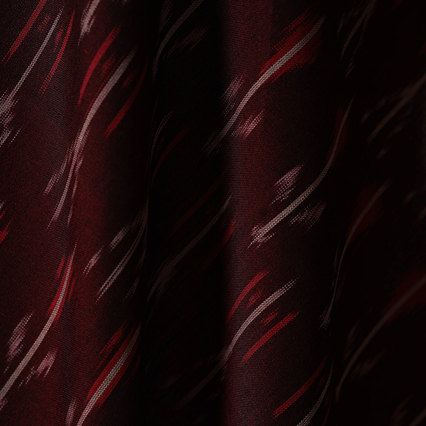 Mercerised cotton pochampally ikat fabric 15 - handcrafted