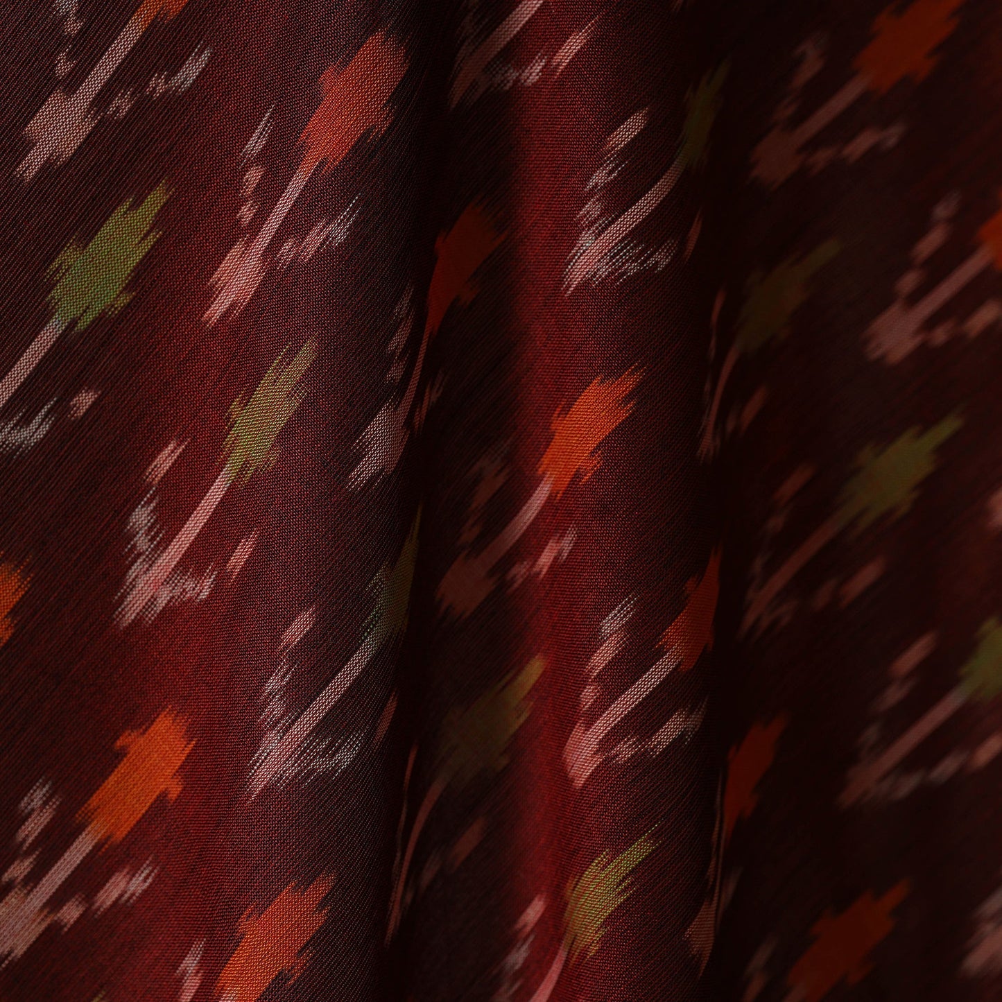 Mercerised cotton pochampally ikat fabric 16 - handcrafted