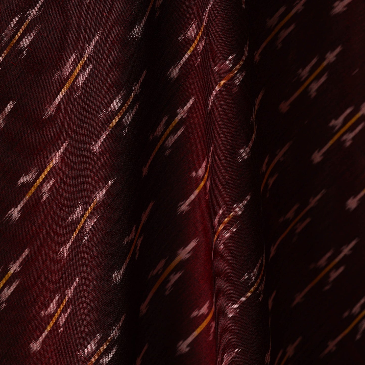 Mercerised cotton pochampally ikat fabric 17 - handcrafted