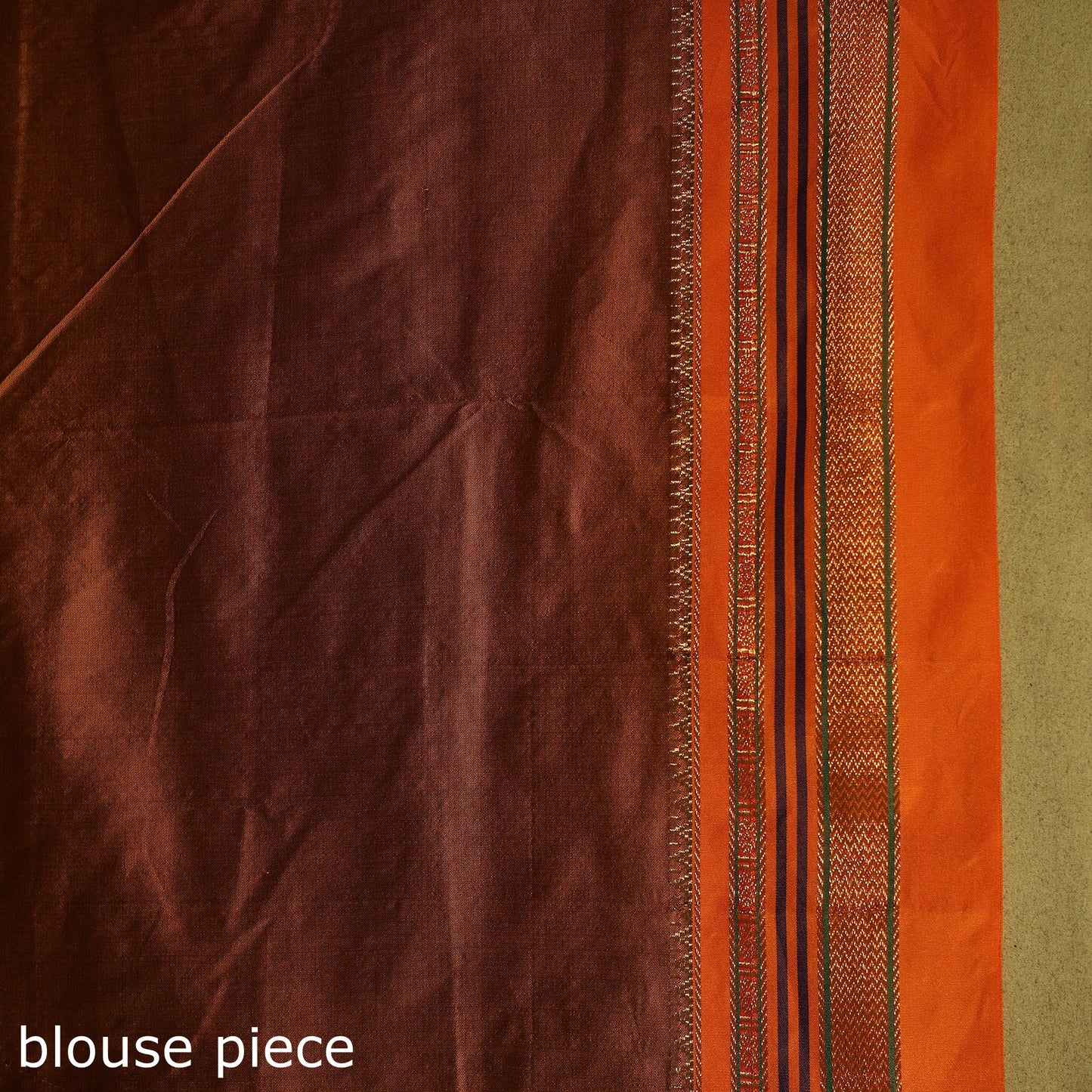 Maroon - mercerized cotton ilkal saree with border 11