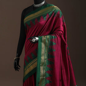 Mercerized cotton ilkal saree with chikki paras border 09